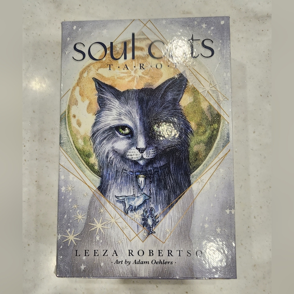 Soul Cats Tarot Card Set With Book Divine Feline New By Leeza Robertson - Picture 3 of 14